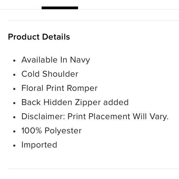 Vidette Floral romper-Navy - Picture 6 of 8